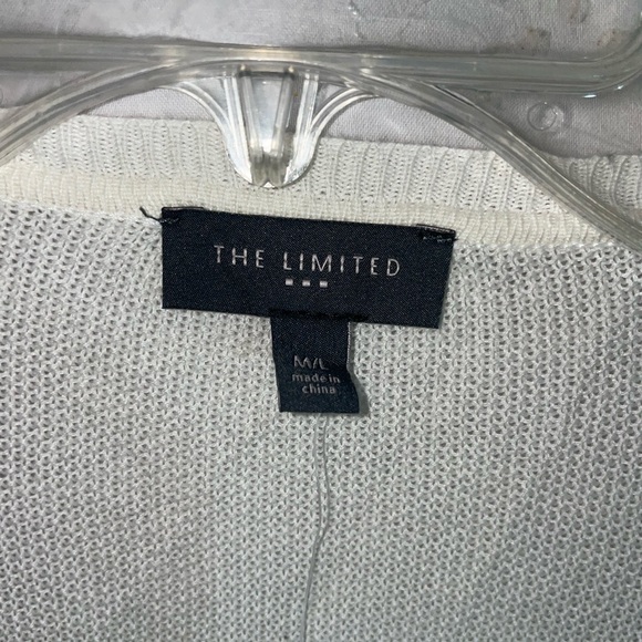 The Limited Black & White Open Front Drape Style Cardigan Size M/L. 0025 - Picture 6 of 8